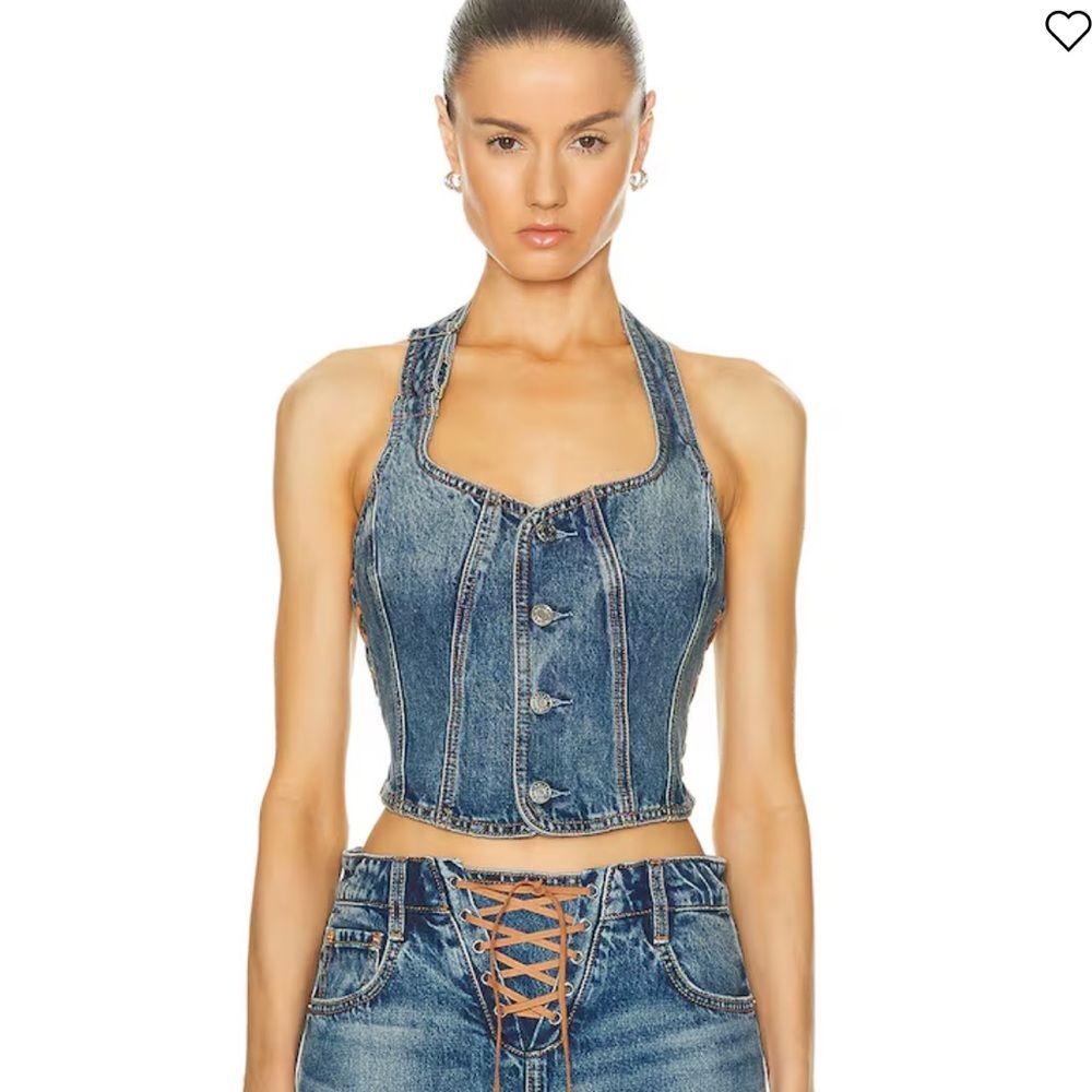 NWT GRLFRND Phoebe Laced Halter Top in Nashville | Small